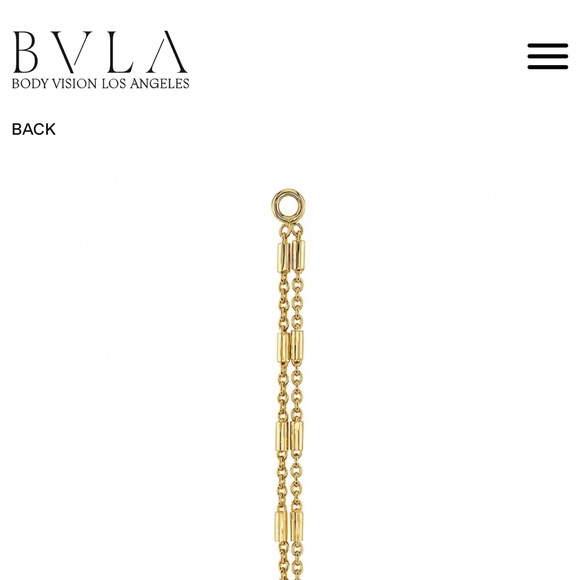 BVLA 14K yellow gold chain Ophelia 2 chains best quality  recommend style 25mm - Picture 5 of 9
